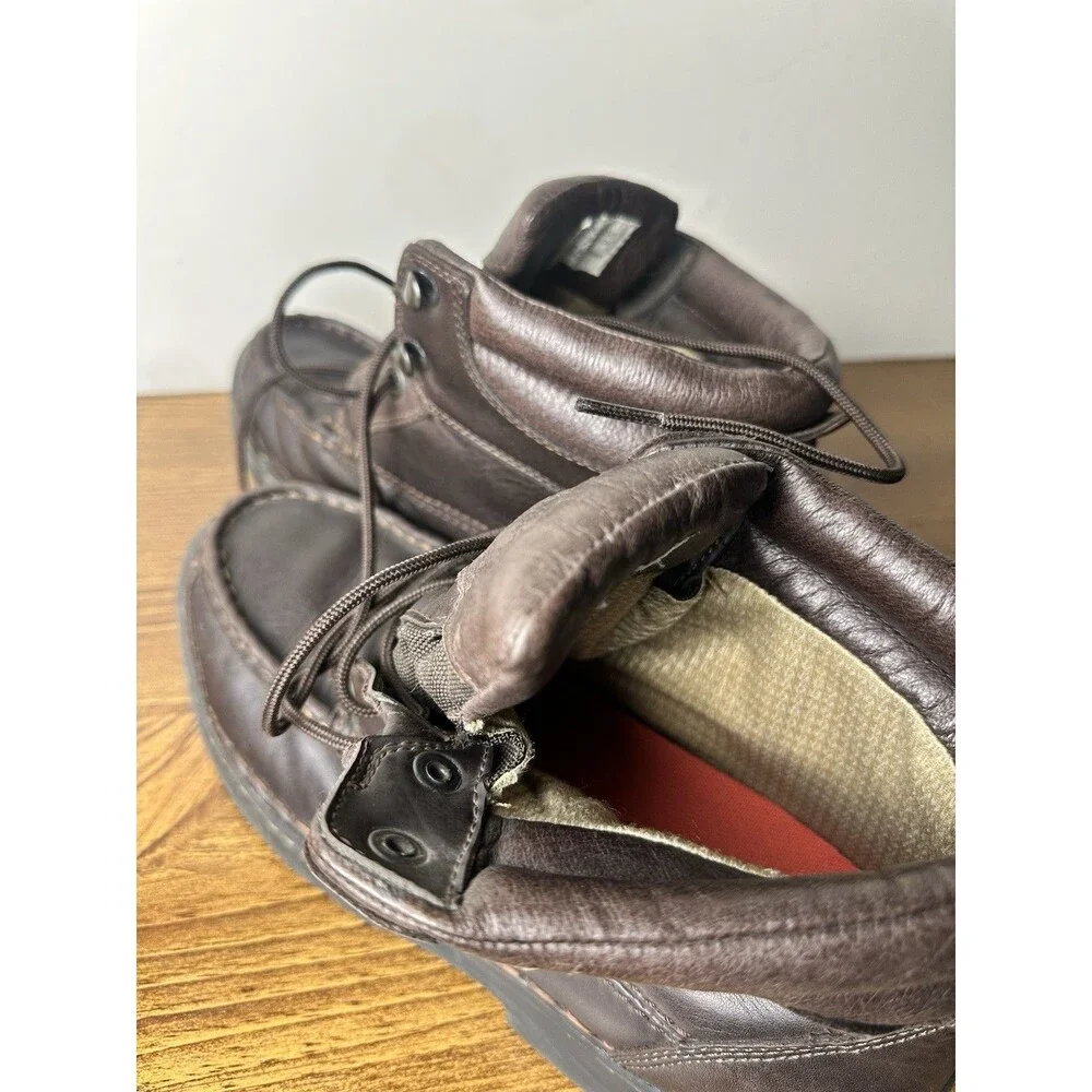 Vintage Cabela's Brown Leather GORE-TEX Stitched Moc-toe Work Boots Men's US 11W